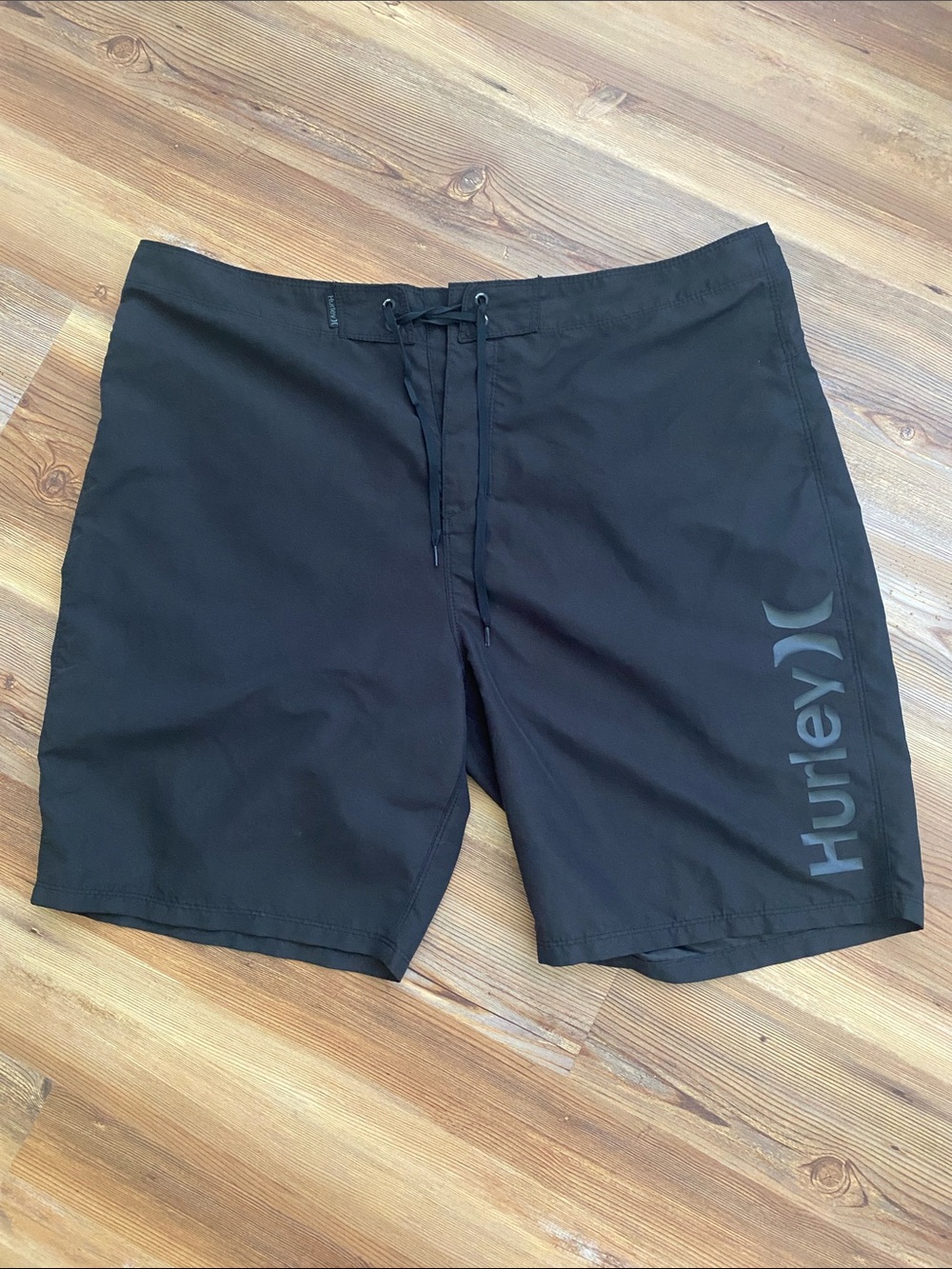 Hurley Black Men's Board Shorts with Side Logo